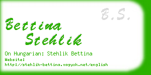 bettina stehlik business card